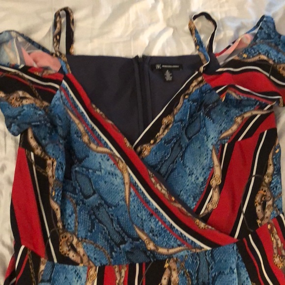 INC spaghetti strapped flutter sleeved a-line - Picture 1 of 5